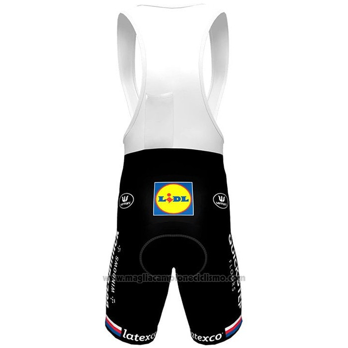 2021 Abbigliamento Ciclismo Deceuninck Quick Step Campione Neozelandese Manica Corta e Salopette